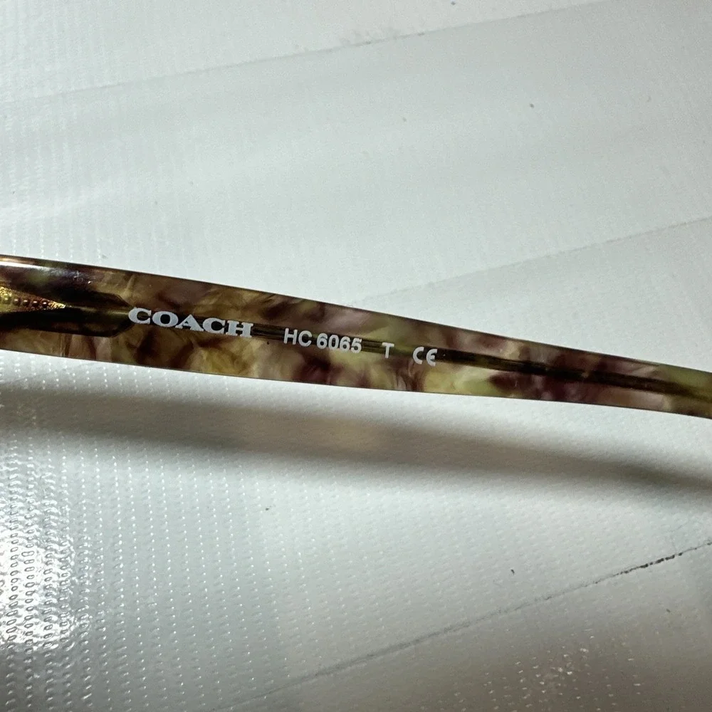 Coach Eyeglasses HC 6065 5287 Confetti Light Brown Clear *FRAMES ONLY* 51-17-135